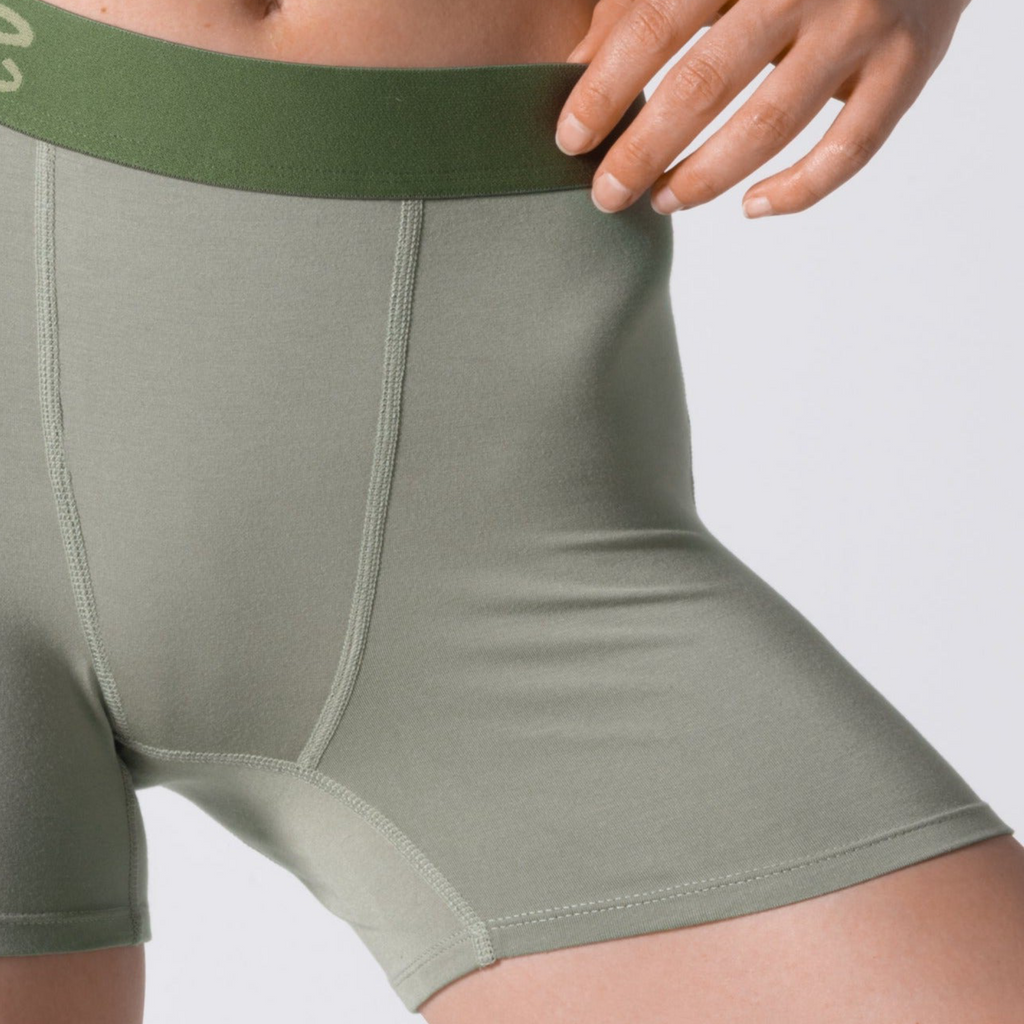 The Manzanilla | Olive Green Women’s Boxers - Shinesty