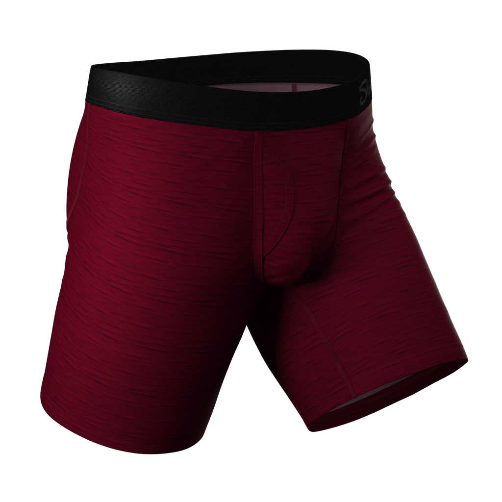 The Mars Landing | Red Space Dye Ball Hammock® Boxer - Long Leg - Shinesty