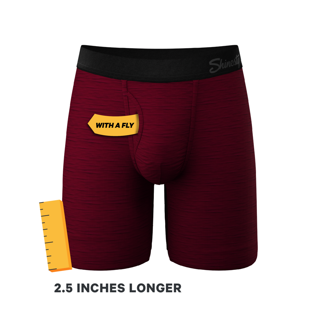The Mars Landing | Red Space Dye Ball Hammock® Boxer - Long Leg - Shinesty