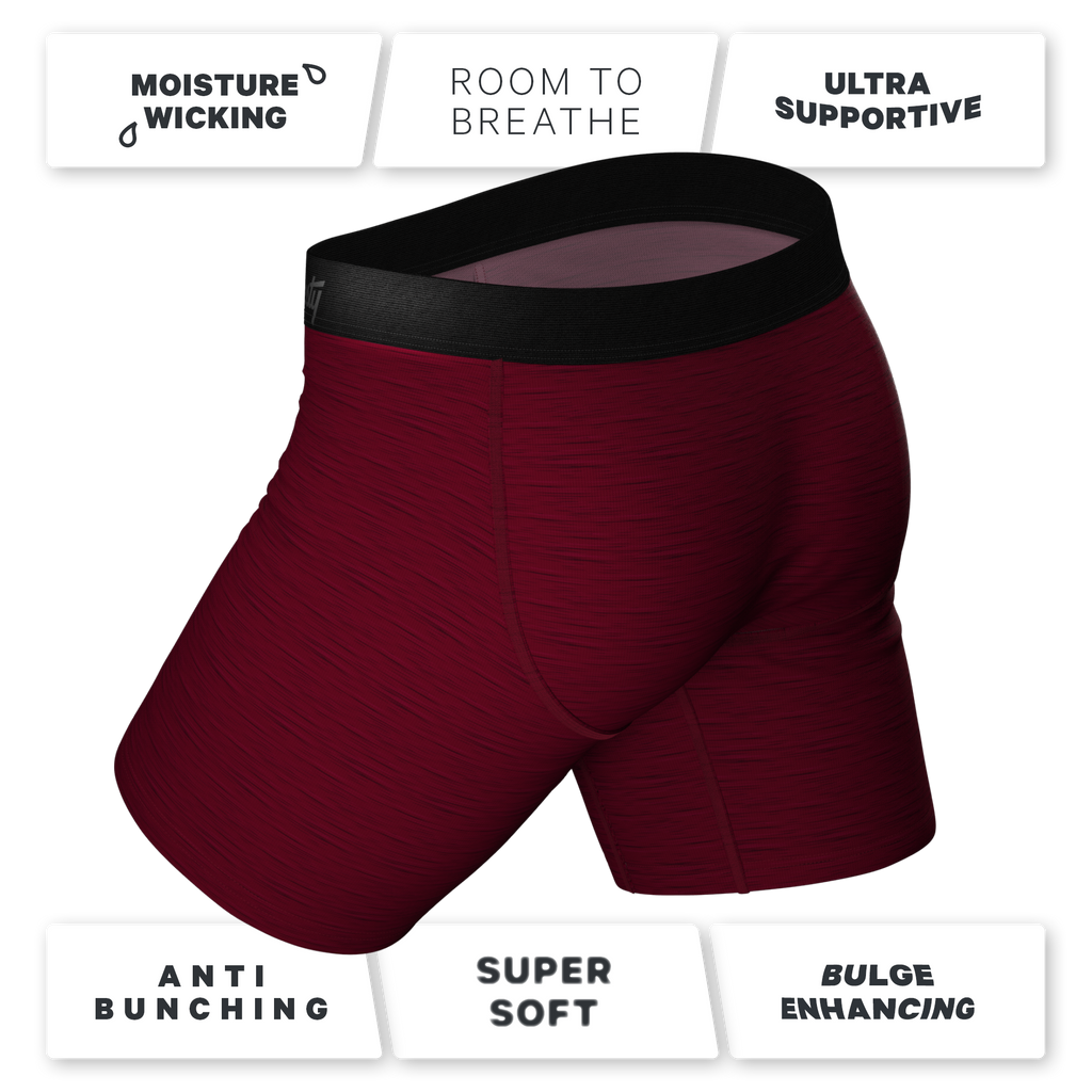 The Mars Landing | Red Space Dye Ball Hammock® Boxer - Long Leg - Shinesty