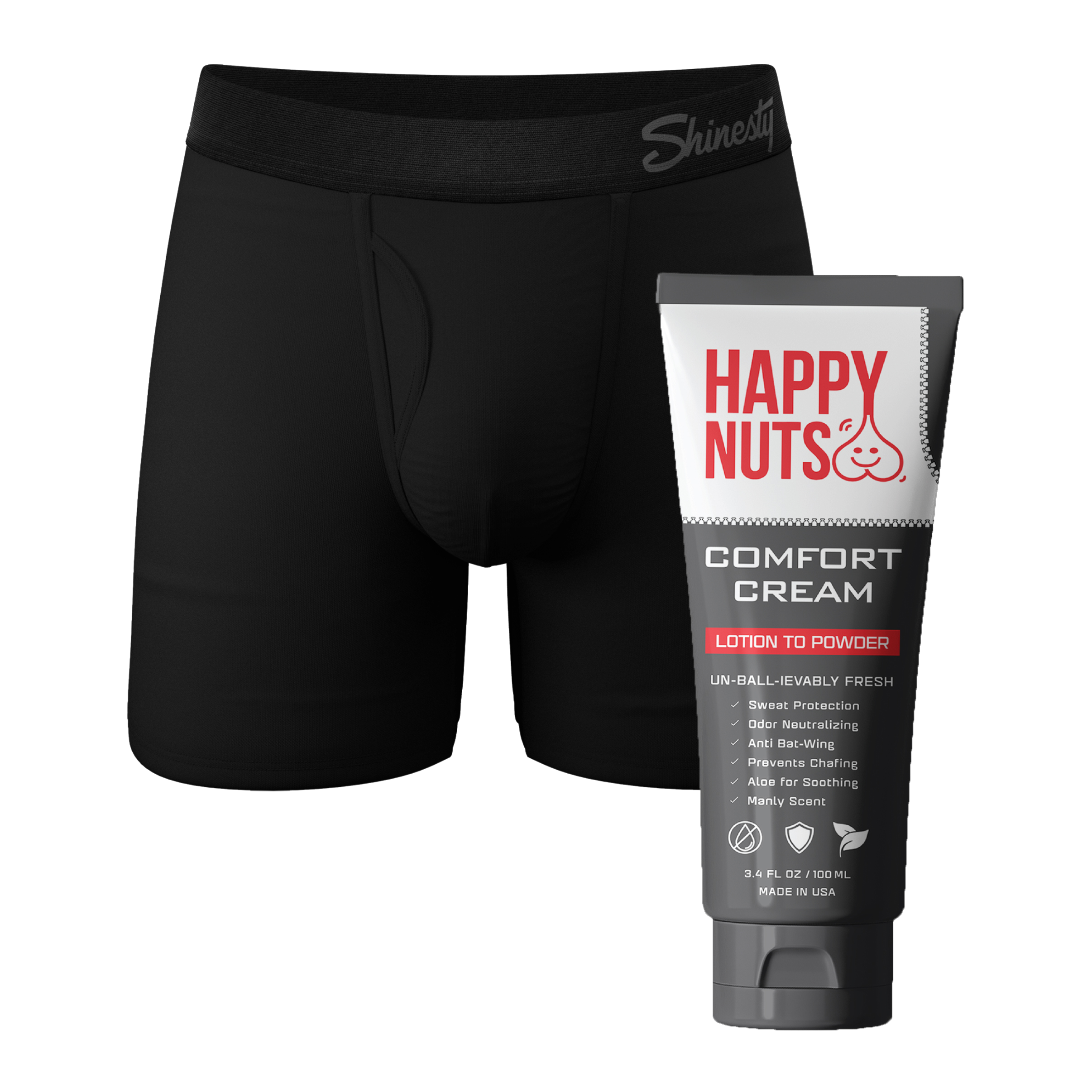The Threat Level Midnight | Ball Cream And Ball Hammock® Pouch Underwear With Fly Pack - Shinesty