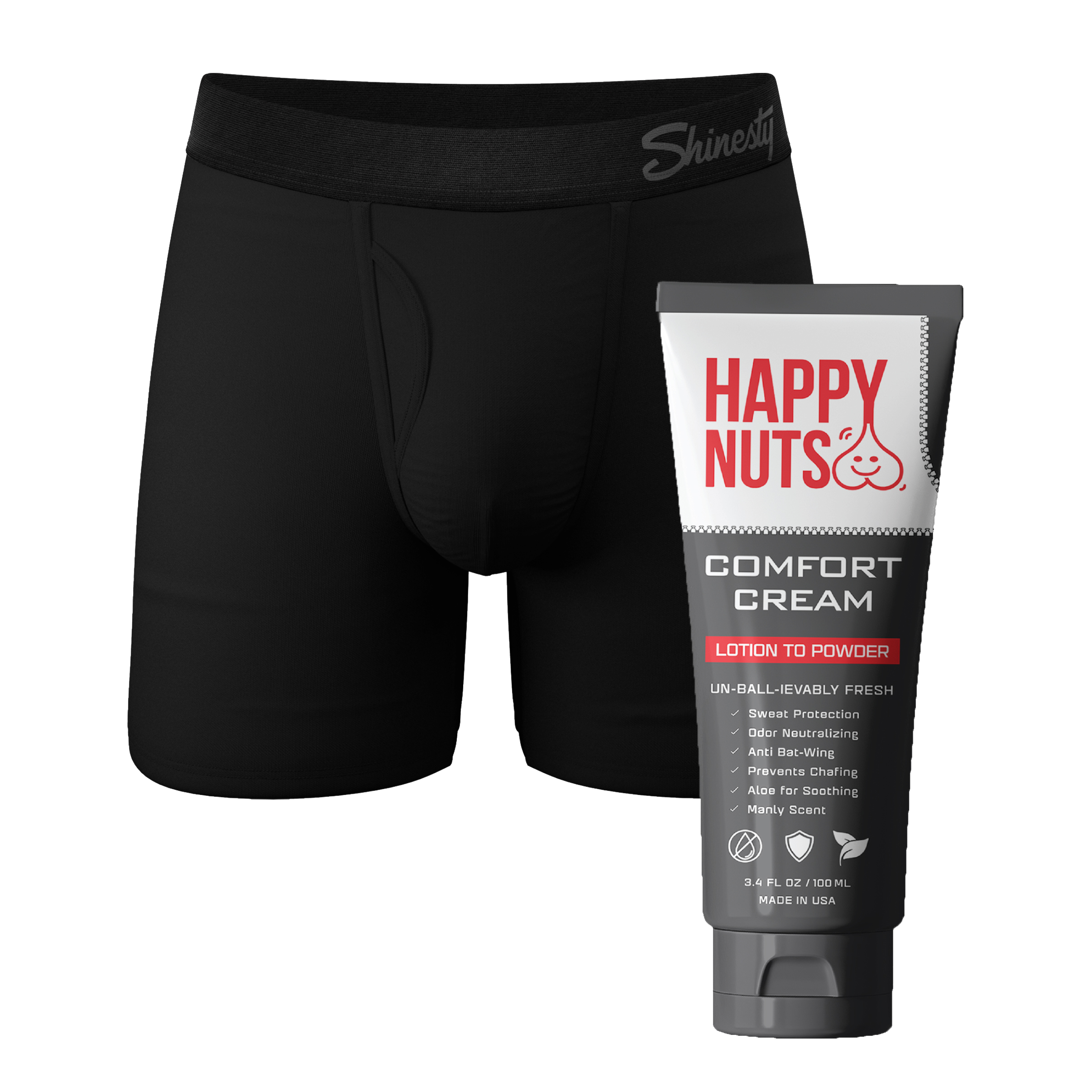 The Threat Level Midnight | Black Ball Hammock® Boxer and Ball Cream Pack - Shinesty