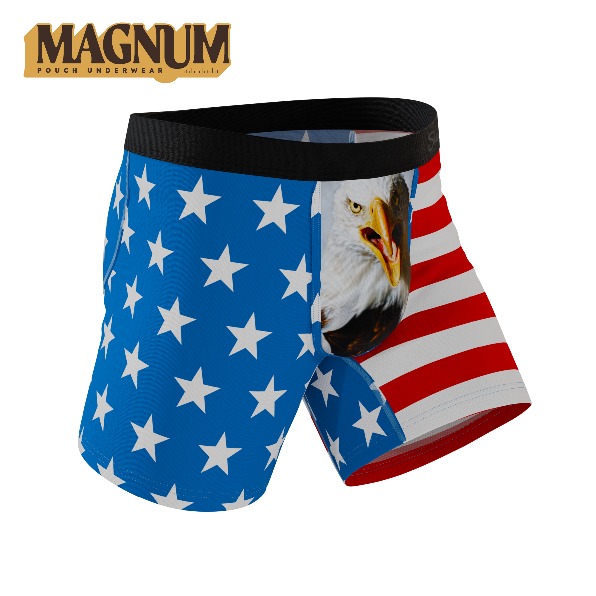 The Mascot | American Flag Ball Hammock® Magnum Big Pouch Underwear - Shinesty