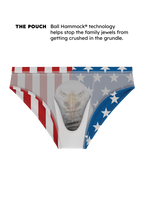 The Mascot | American Flag Ball Hammock® Pouch Swim Brief - Shinesty