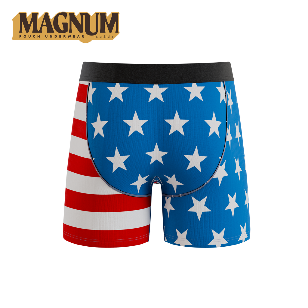 The Mascot | American Flag Ball Hammock® Magnum Big Pouch Underwear - Shinesty