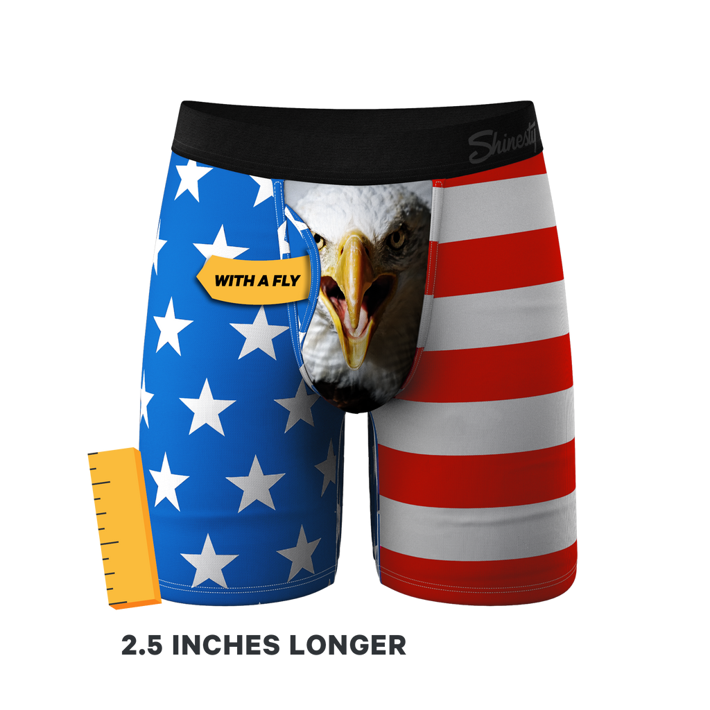 The Mascot | American Flag Ball Hammock® Boxer - Long Leg - Shinesty
