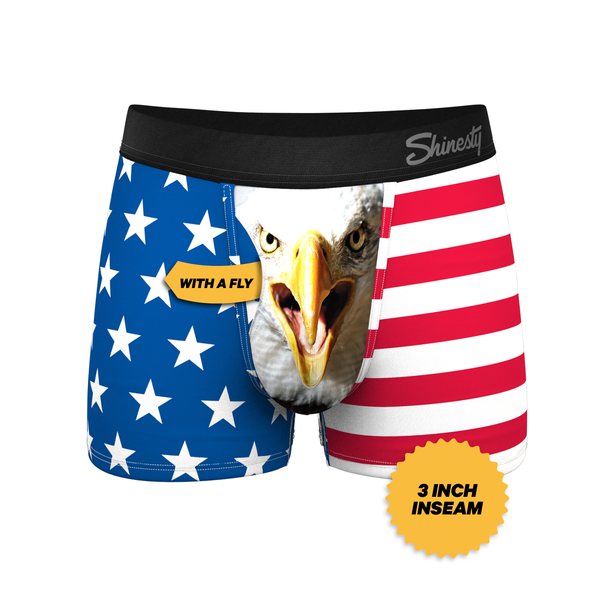 The Mascot | American Flag Ball Hammock® Pouch Trunks Underwear - Shinesty