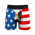 The Mascot | American Flag Ball Hammock® Magnum Big Pouch Underwear - Shinesty