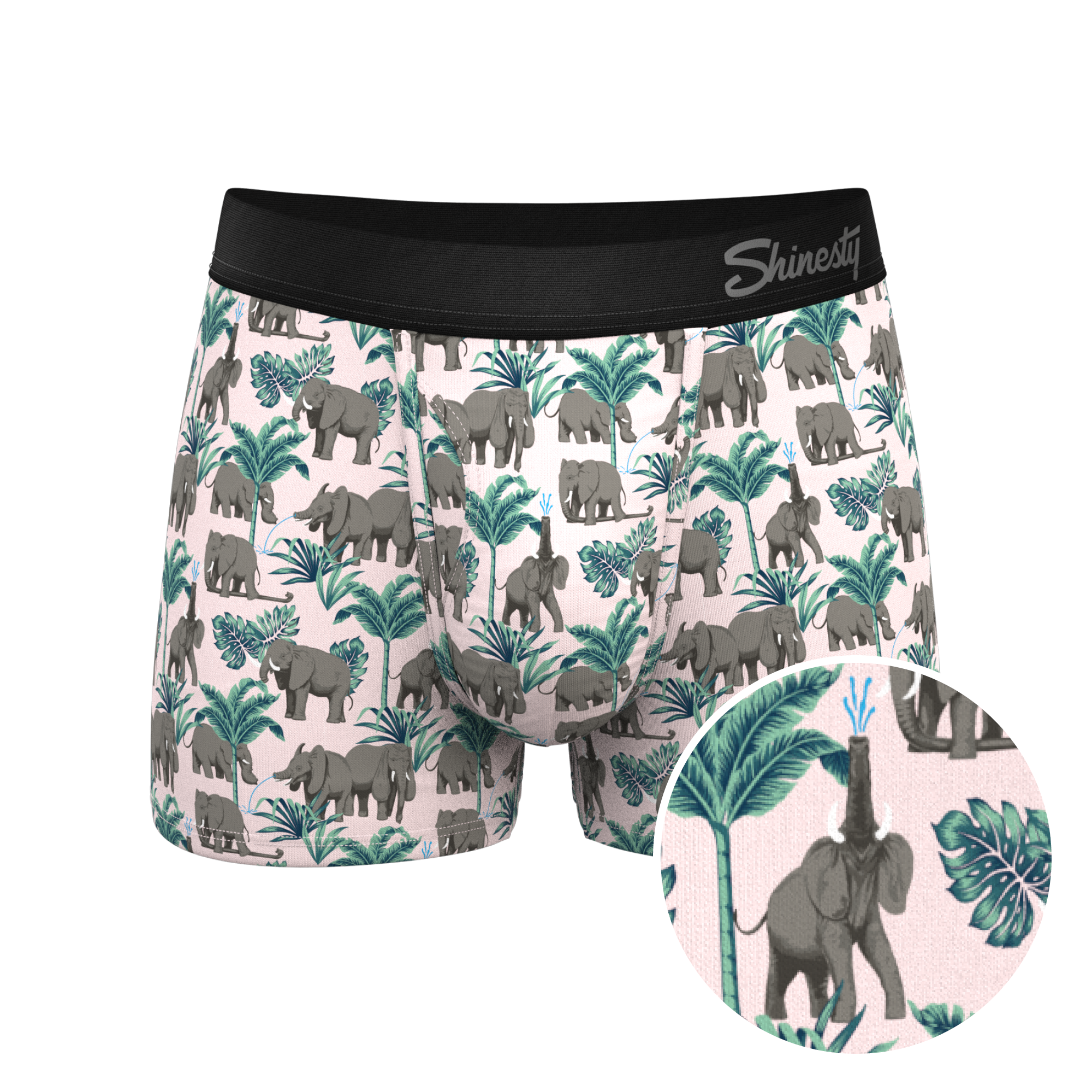 The Maximus | Tropical Elephant Ball Hammock® Pouch Trunks Underwear - Shinesty