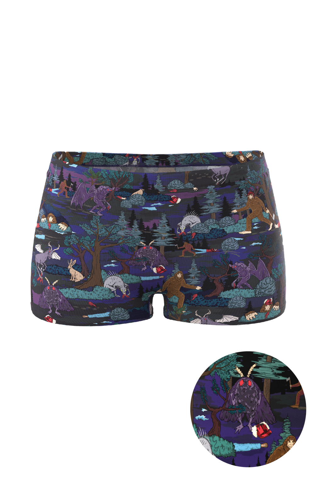The Cryptids | Spooky Modal Boyshort Underwear - Shinesty