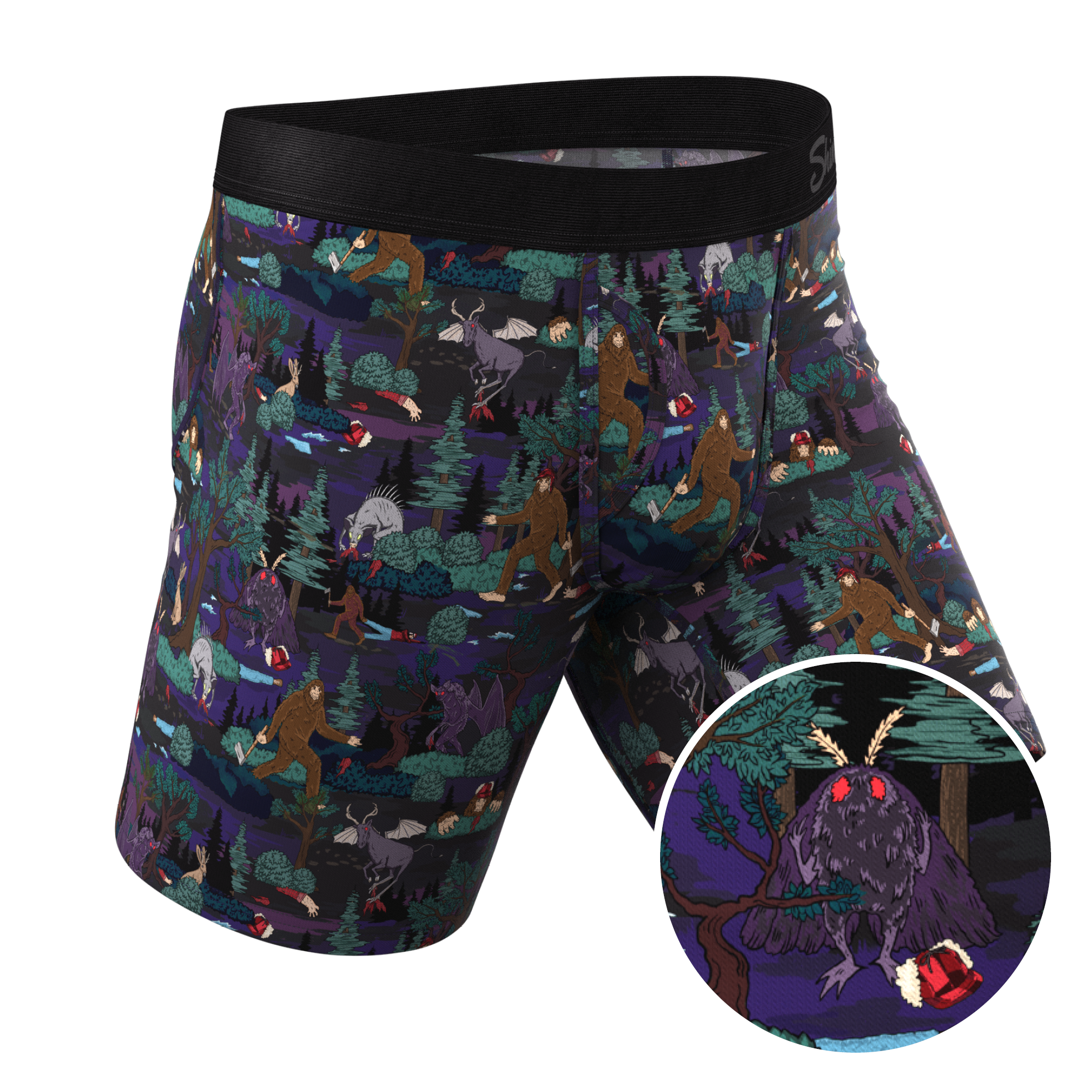 The Meal of Moths | Spooky Ball Hammock® Boxer - Long Leg - Shinesty