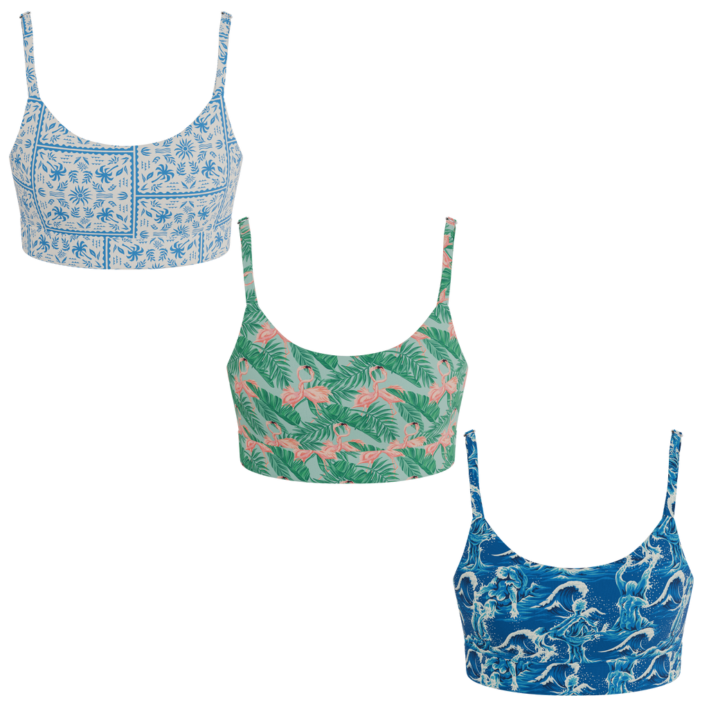 The Mediterranean Mischief | Boob Hammock™ Scoop Bralette 3 Pack - Shinesty