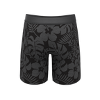 The Midnight Flora | Black Tonal Tropical Ball Hammock® Boxer - Long Leg - Shinesty
