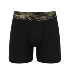 The Midnights | Black and Camo Ball Hammock® Pouch Underwear With Fly - Shinesty