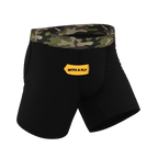 The Midnights | Black and Camo Ball Hammock® Pouch Underwear With Fly - Shinesty