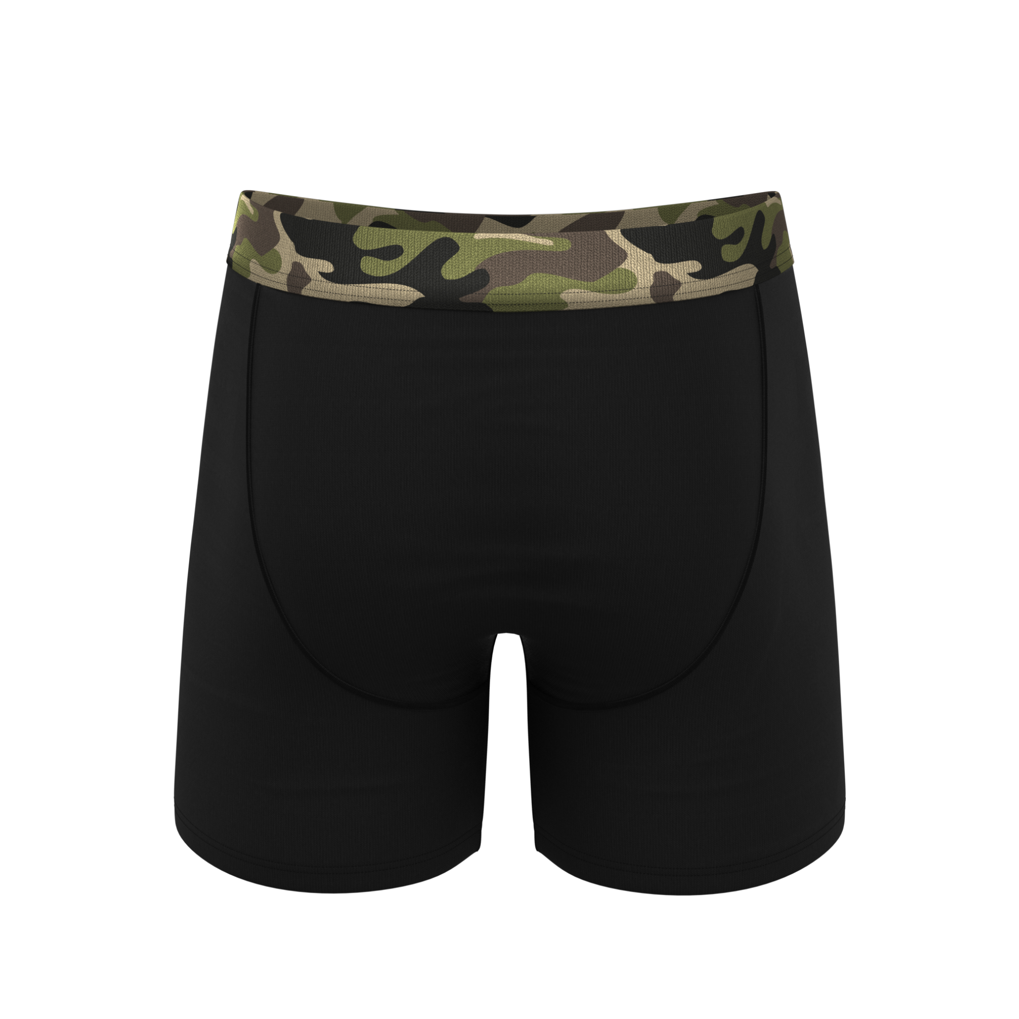 The Midnights | Black and Camo Ball Hammock® Pouch Underwear With Fly - Shinesty