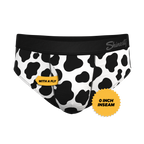 The Milk Me | Cow Print Ball Hammock® Pouch Underwear Briefs - Shinesty