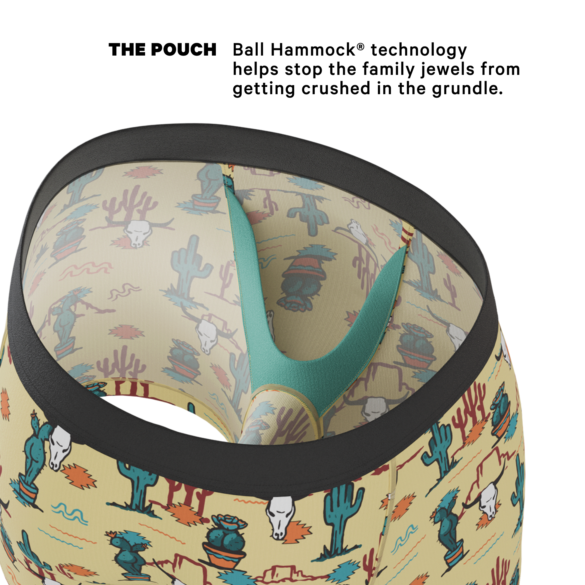 The Mirage | Western Cactus Ball Hammock® Pouch Underwear - Shinesty