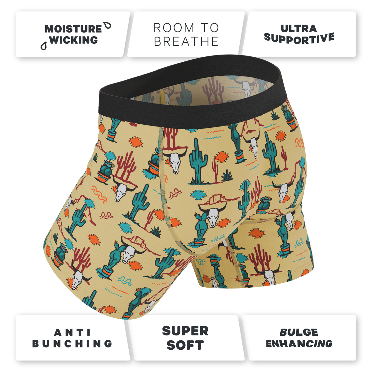 The Mirage | Western Cactus Ball Hammock® Pouch Underwear - Shinesty
