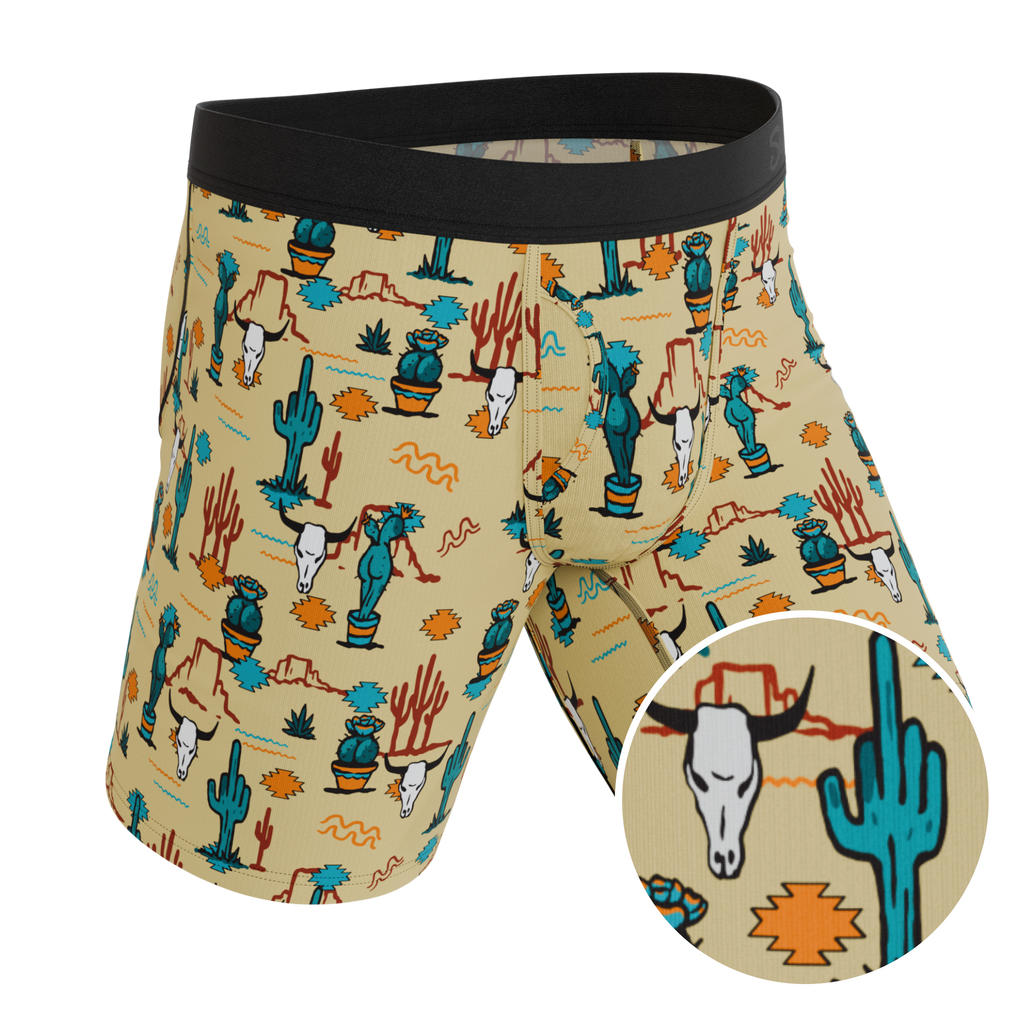 The Mirage | Western Cactus Ball Hammock® Boxer - Long Leg - Shinesty