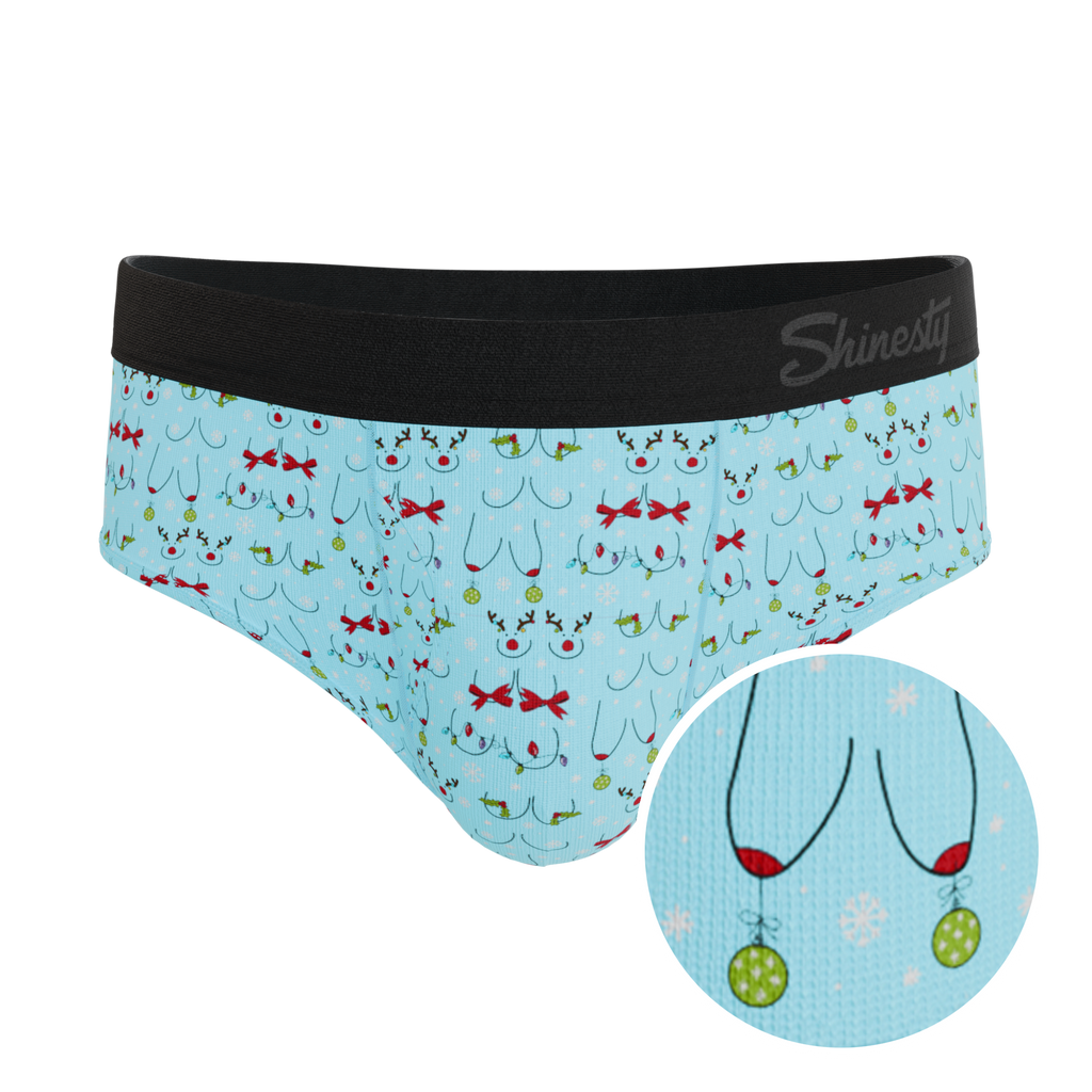 The Mistletots | Christmas Bust Ball Hammock® Pouch Underwear Briefs - Shinesty