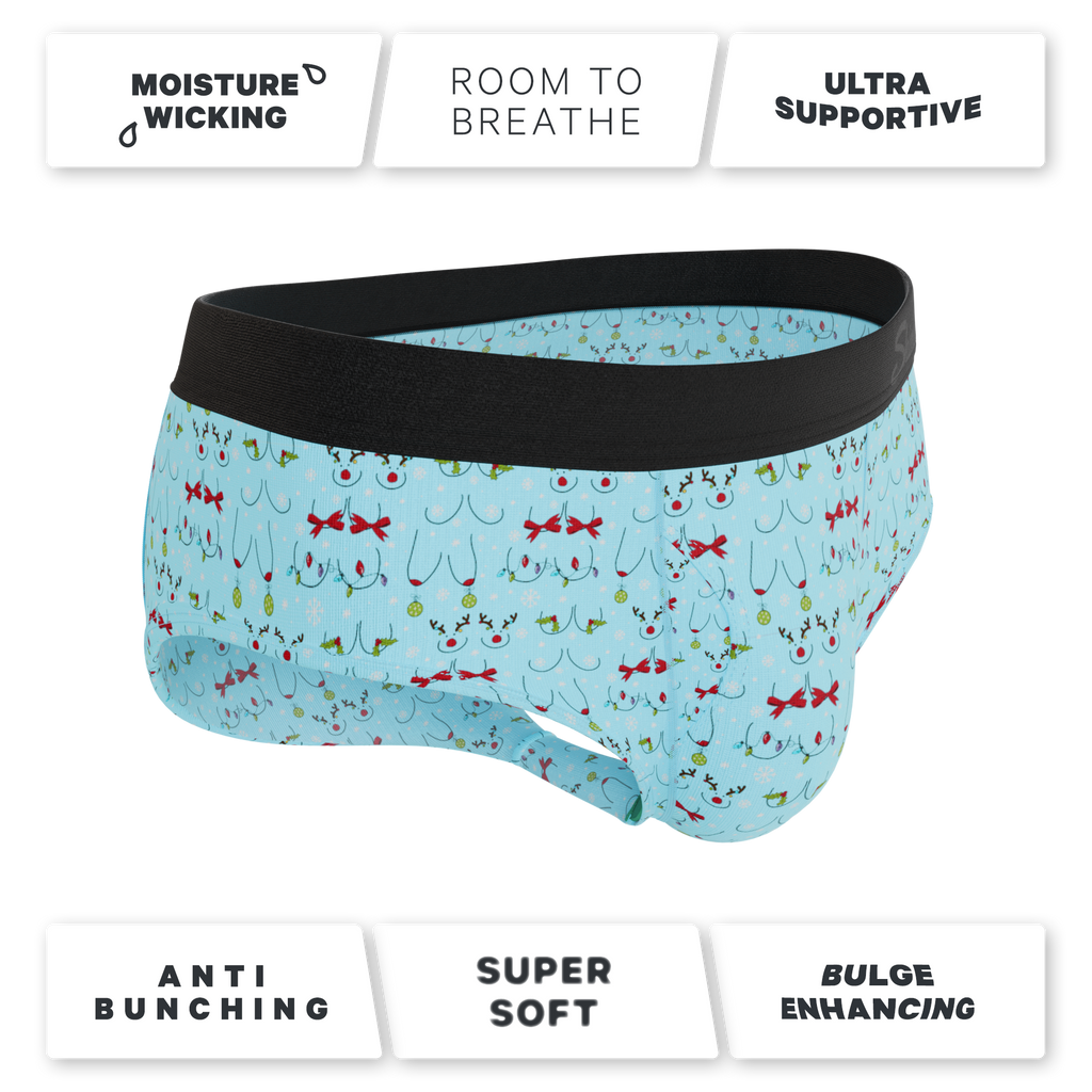 The Mistletits | Christmas Bust Ball Hammock® Pouch Underwear Briefs
