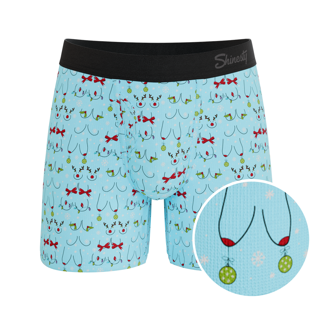 The Mistletots | Christmas Bust Ball Hammock® Pouch Underwear With Fly - Shinesty