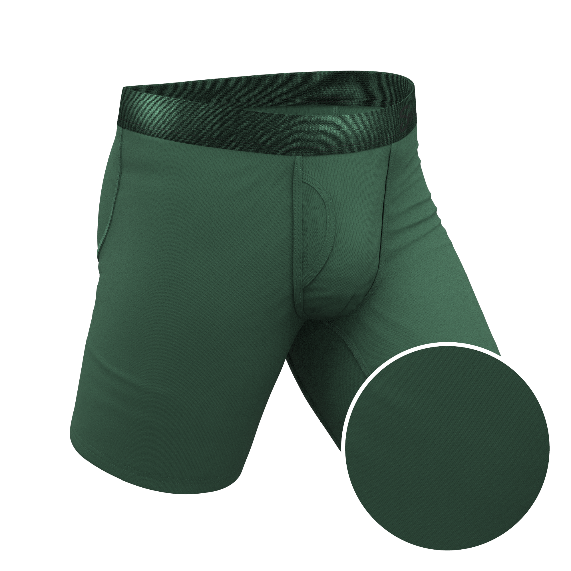 The Money Tree | Forrest Green Tonal Ball Hammock® Boxer - Long Leg - Shinesty