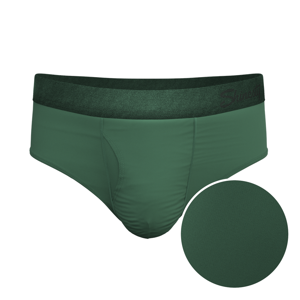 The Money Tree | Forrest Green Tonal Ball Hammock® Pouch Underwear Briefs - Shinesty