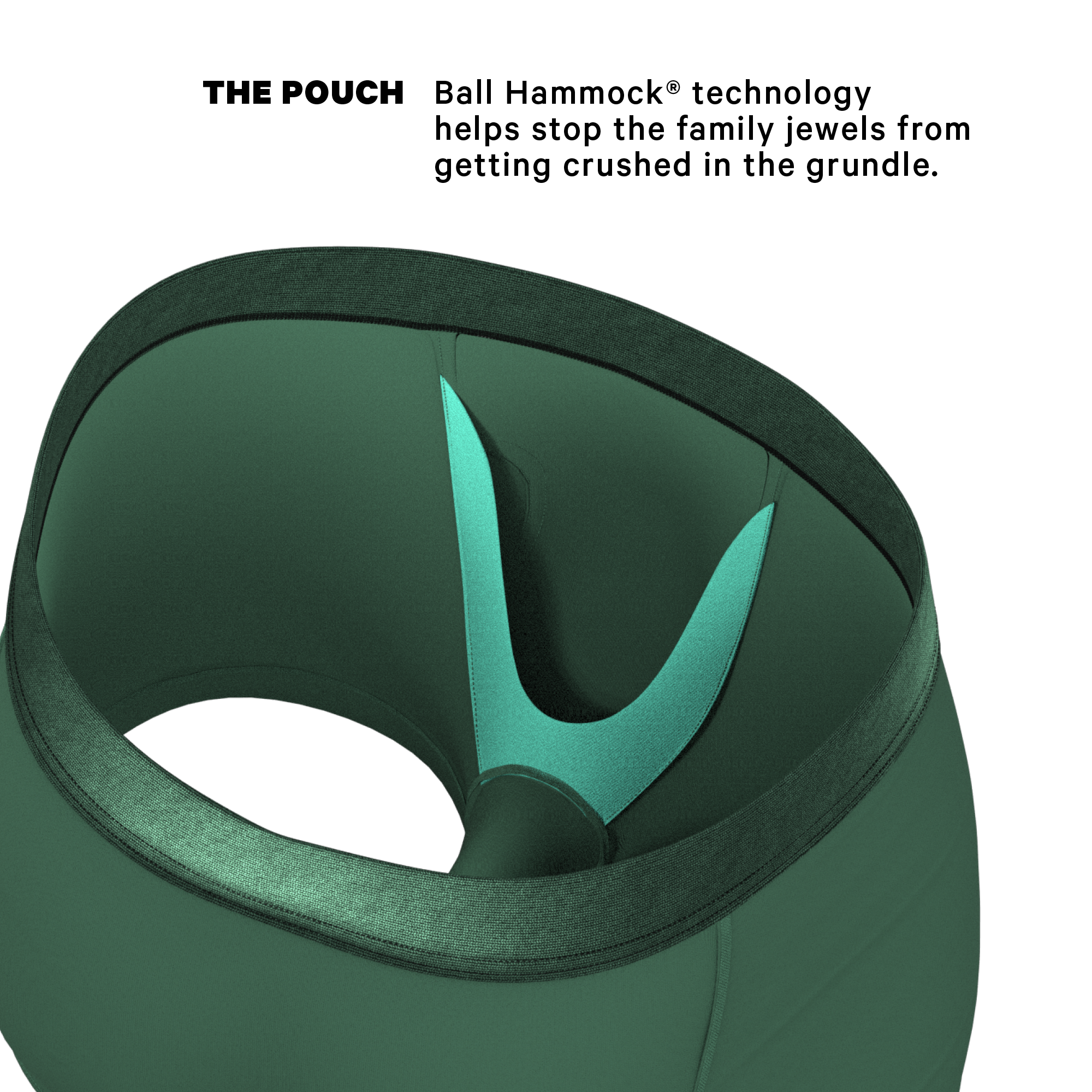 The Money Tree | Forrest Green Tonal Ball Hammock® Pouch Trunks Underwear - Shinesty