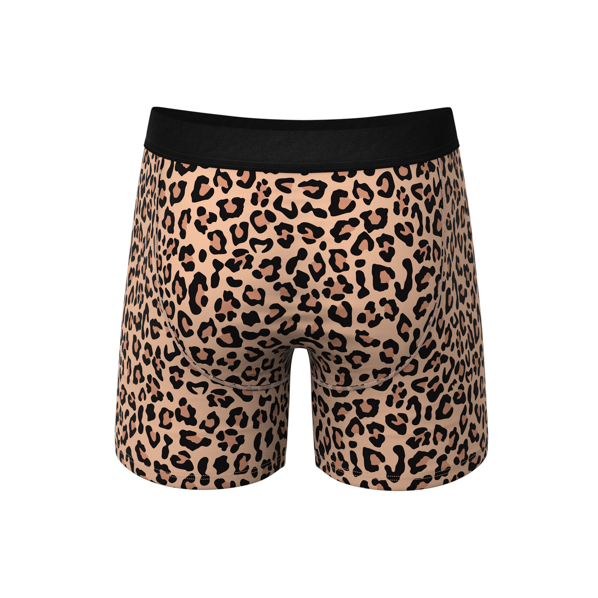 The Most Def | Leopard Print Ball Hammock® Pouch Underwear With Fly - Shinesty