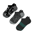 The Mostly Black | Heel Hammock™ Ankle Socks 3 Pack - Shinesty
