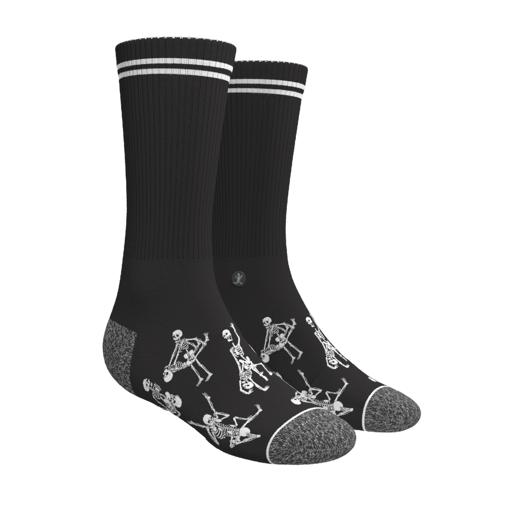 The Mostly Black | Heel Hammock™ Crew Socks 3 Pack - Shinesty