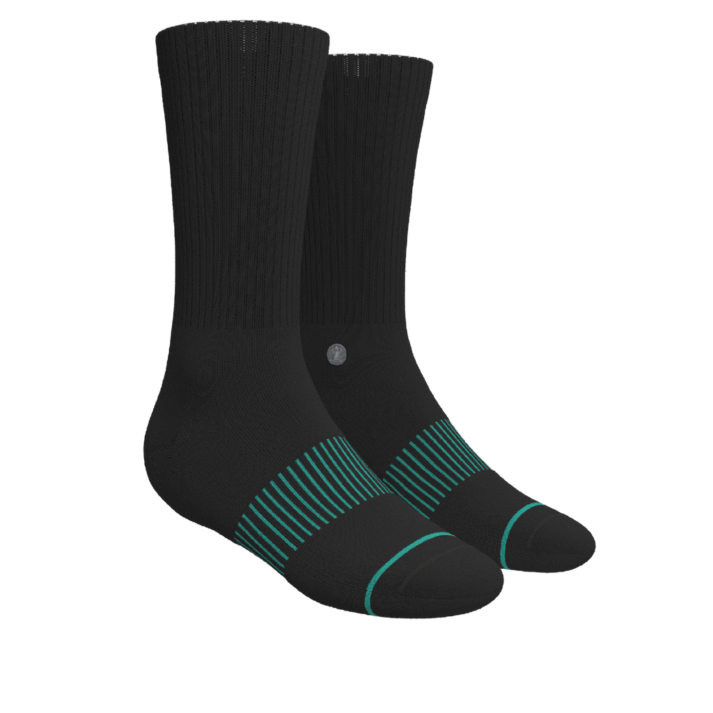 The Mostly Black | Heel Hammock™ Crew Socks 3 Pack - Shinesty