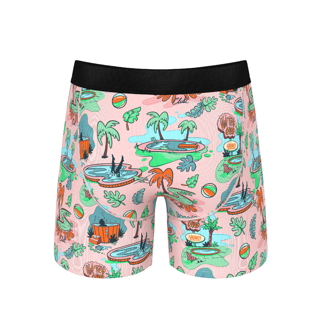 The Motel Hotel | Palm Springs Tropical Ball Hammock® Pouch Underwear With Fly - Shinesty