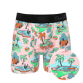 The Motel Hotel | Palm Springs Tropical Ball Hammock® Pouch Underwear With Fly - Shinesty