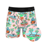 The Motel Hotel | Palm Springs Tropical Ball Hammock® Pouch Underwear With Fly - Shinesty