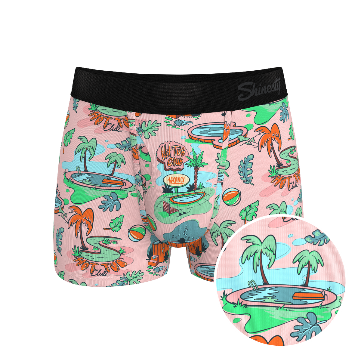 The Motel Hotel | Palm Springs Tropical Ball Hammock® Pouch Trunks Underwear - Shinesty
