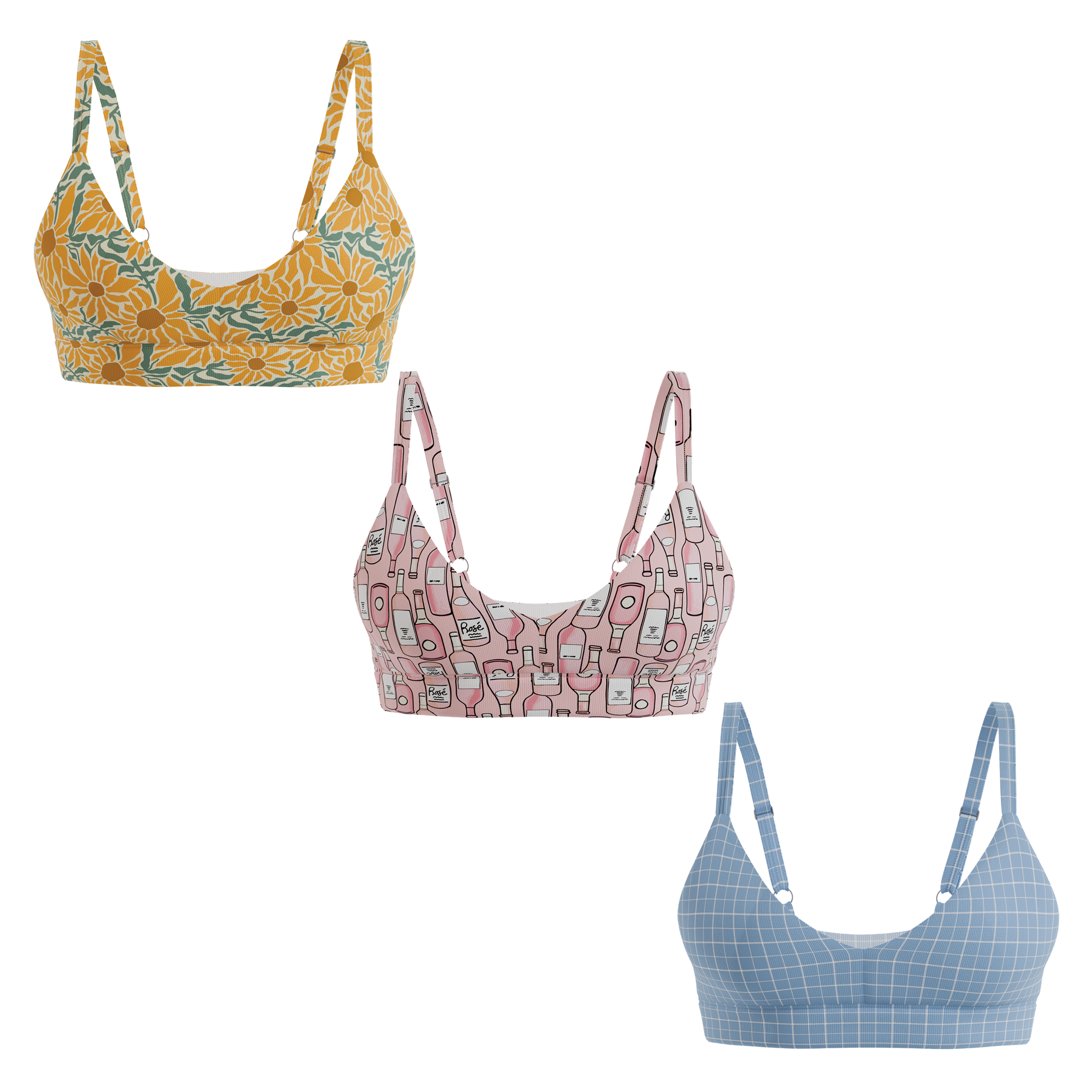 The Mother's Day | Boob Hammock™ Plunge Bralette 3 Pack - Shinesty