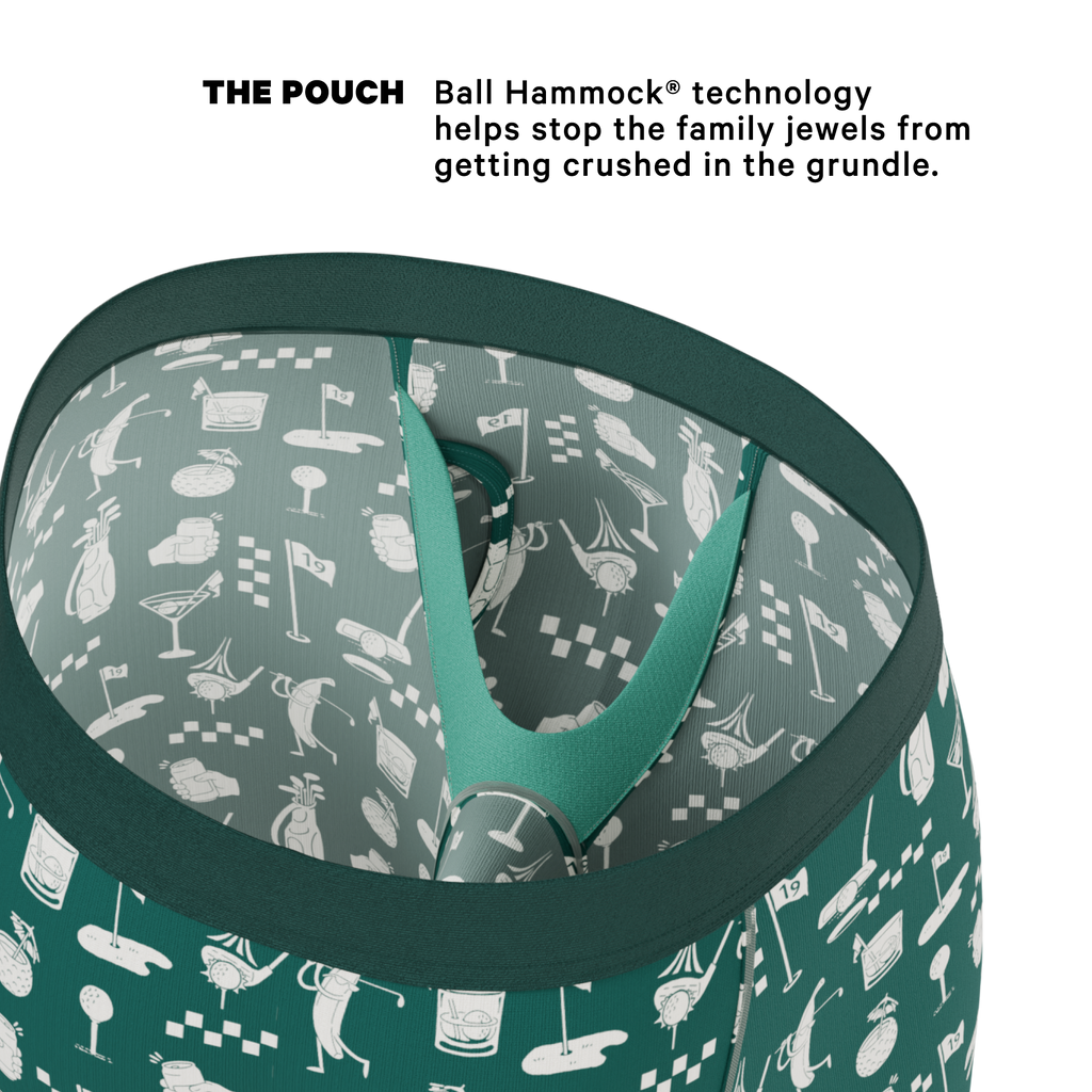 The Mulligan | Green Golf Ball Hammock® Boxer - Long Leg - Shinesty