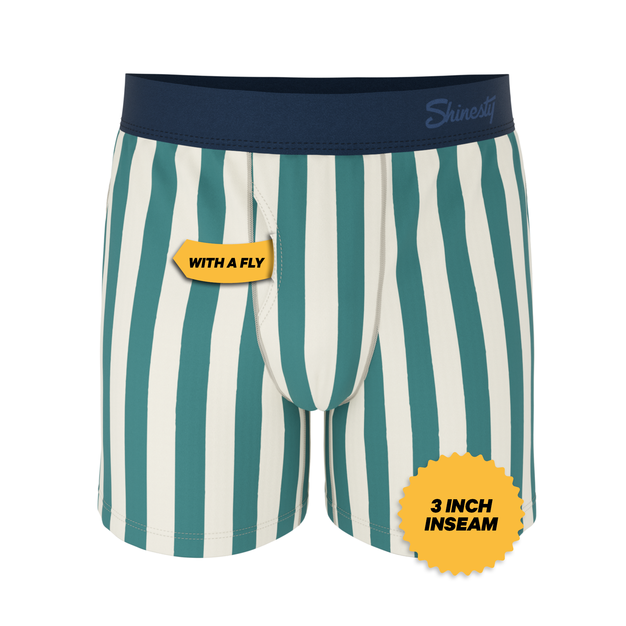 The Nantucket | Green Dock Stripe Boxers - Shinesty