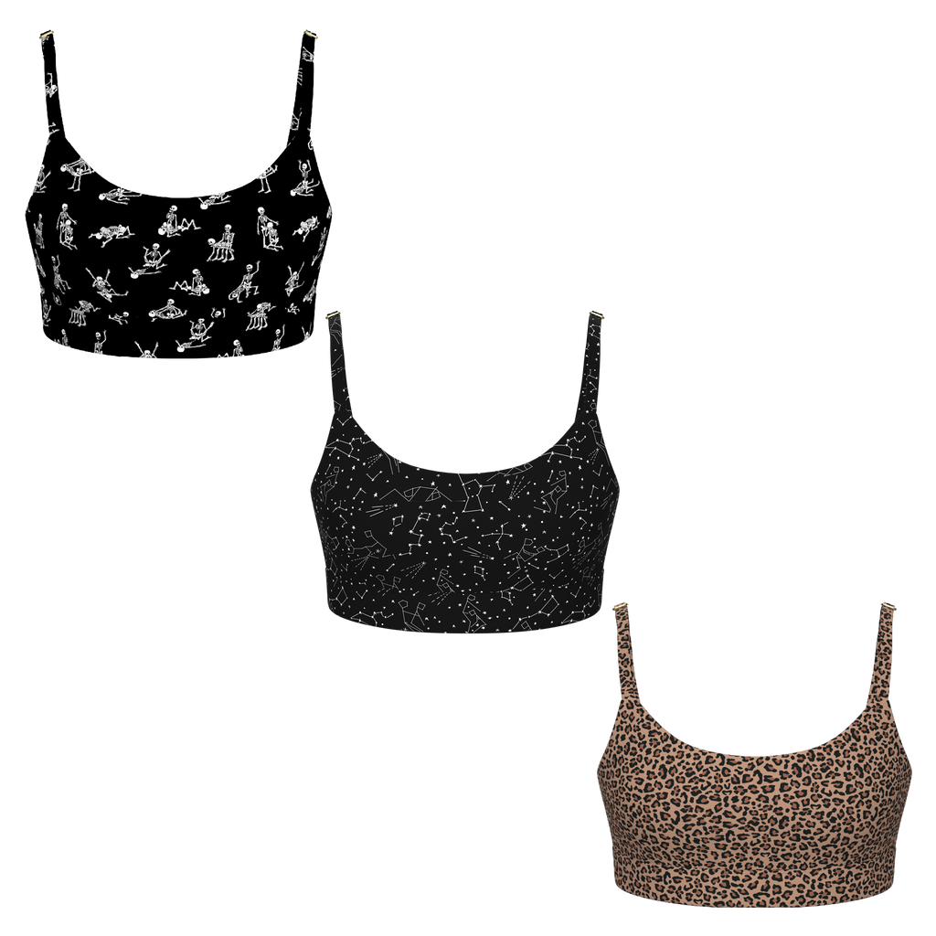 The Naughty Bests | Boob Hammock™ Scoop Bralette 3 Pack - Shinesty