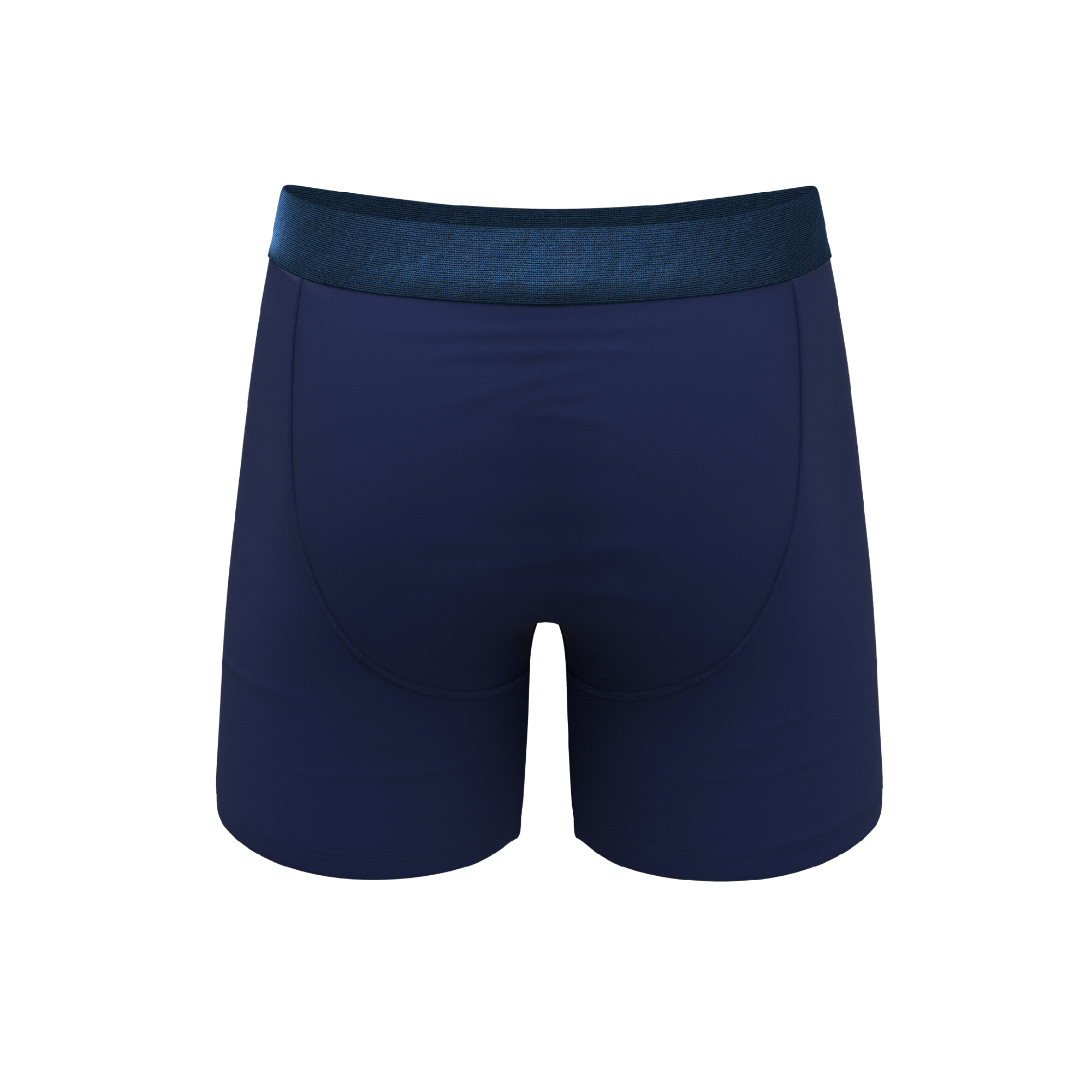 The Navy Jones | Tonal Navy Ball Hammock® Pouch Underwear With Fly - Shinesty