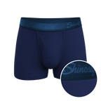 The Navy Jones | Tonal Navy Ball Hammock® Pouch Trunks Underwear - Shinesty
