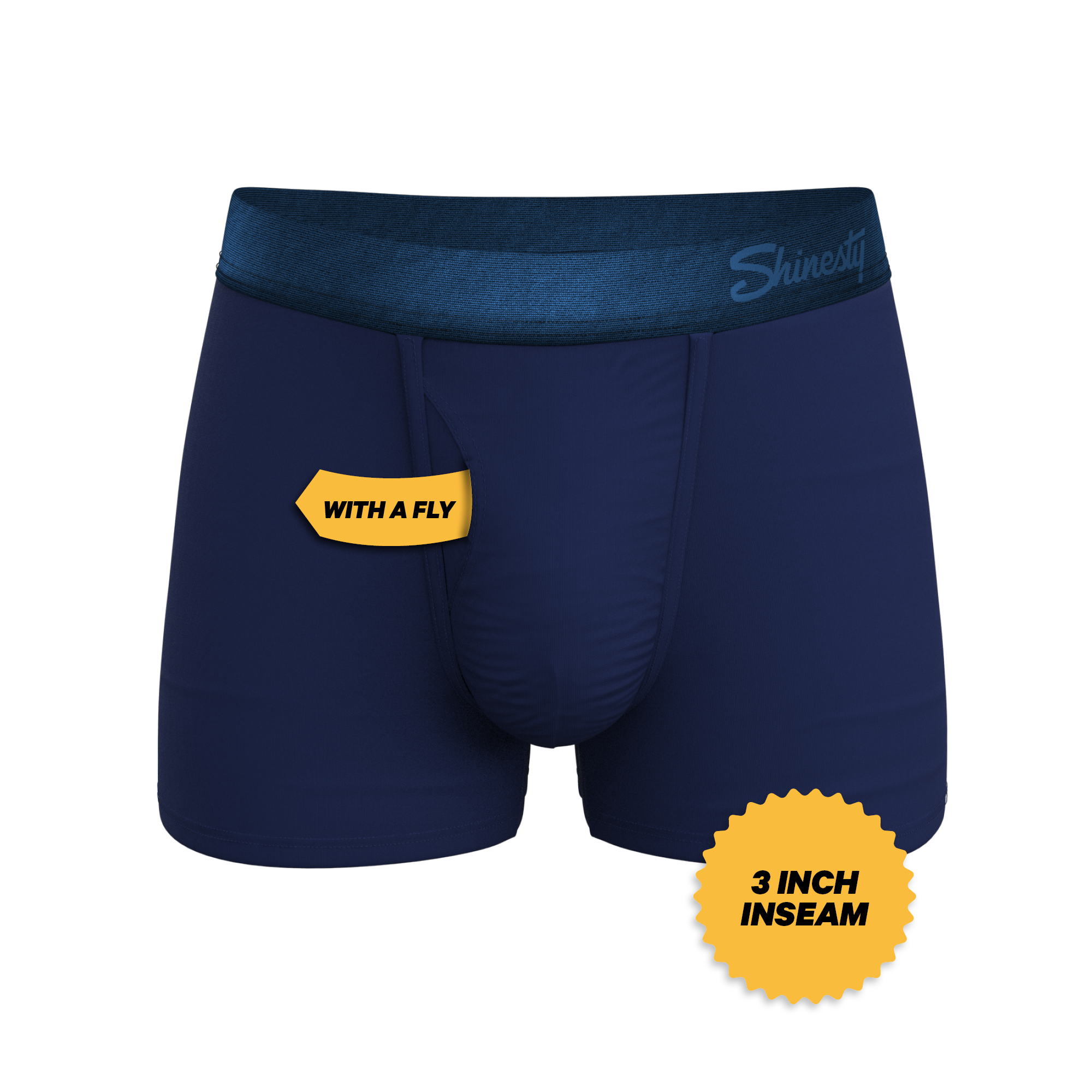 The Navy Jones | Tonal Navy Ball Hammock® Pouch Trunks Underwear - Shinesty