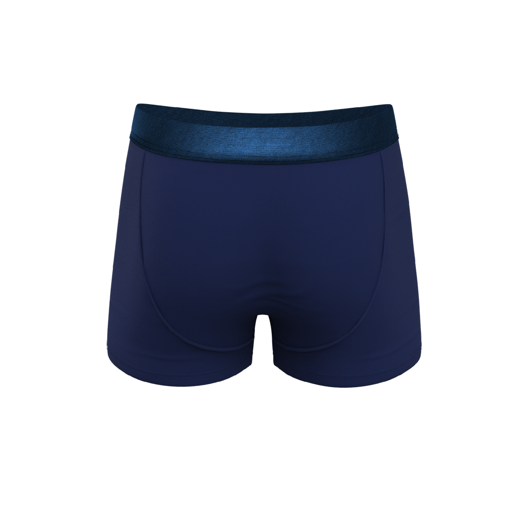 The Navy Jones | Tonal Navy Ball Hammock® Pouch Trunks Underwear - Shinesty