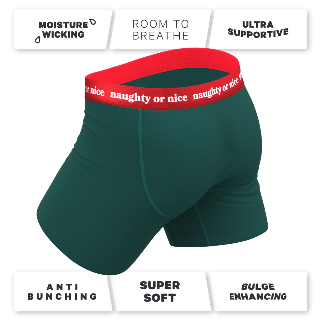 The Nice List | Flirty Waistband Ball Hammock® Pouch Underwear With Fly - Shinesty
