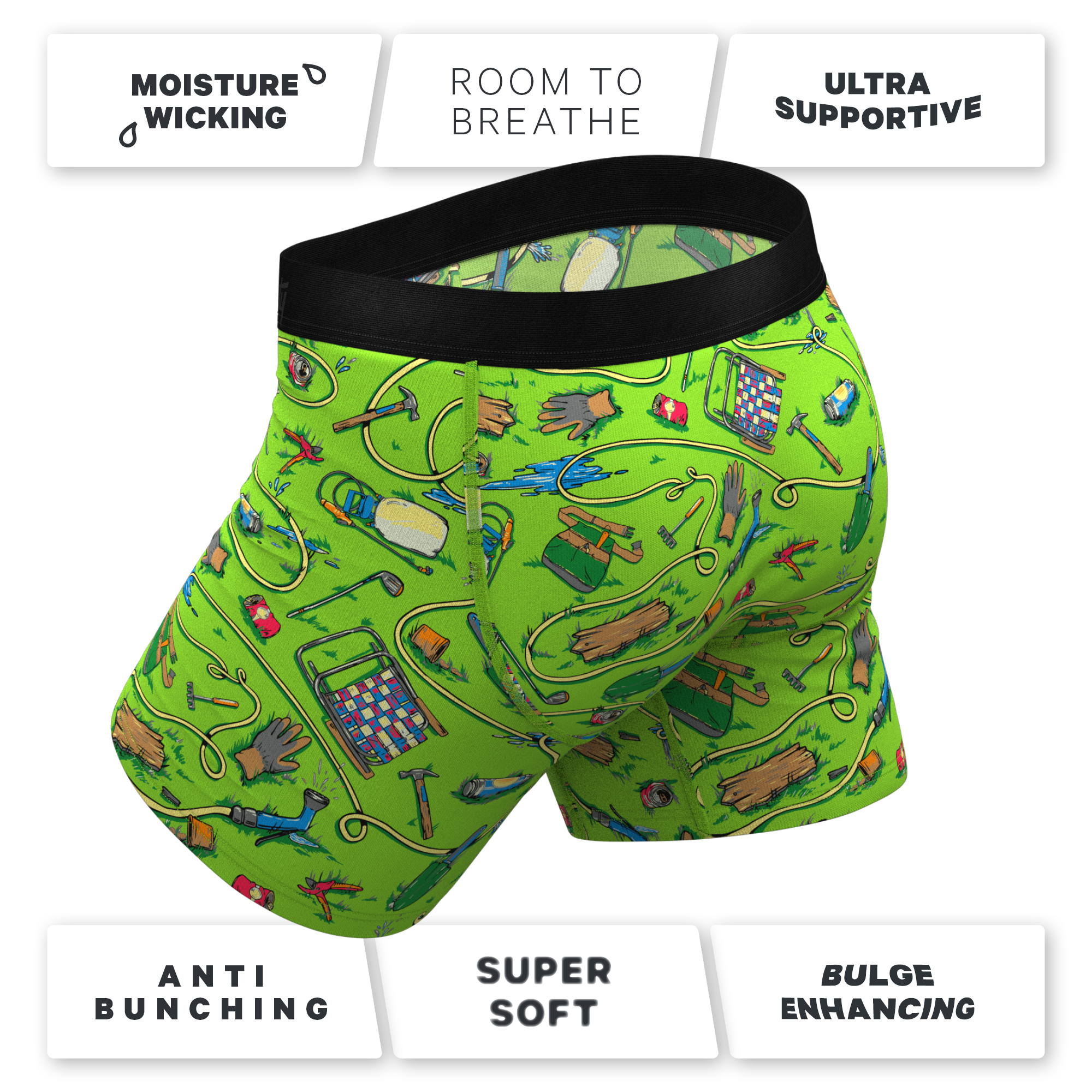 The Nice Piece Of Grass | Gardening Hose Ball Hammock® Pouch Underwear - Shinesty
