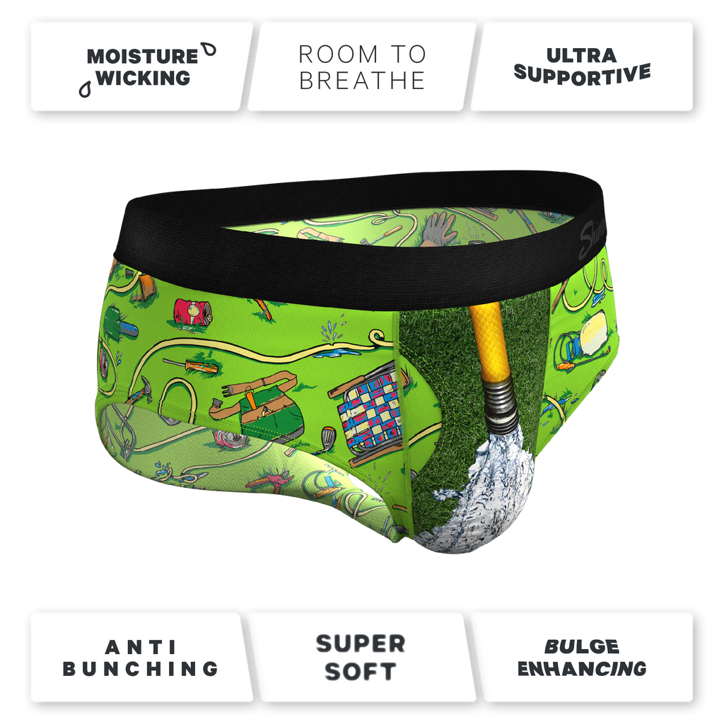 The Nice Piece Of Grass | Gardening Hose Ball Hammock® Pouch Underwear Briefs - Shinesty