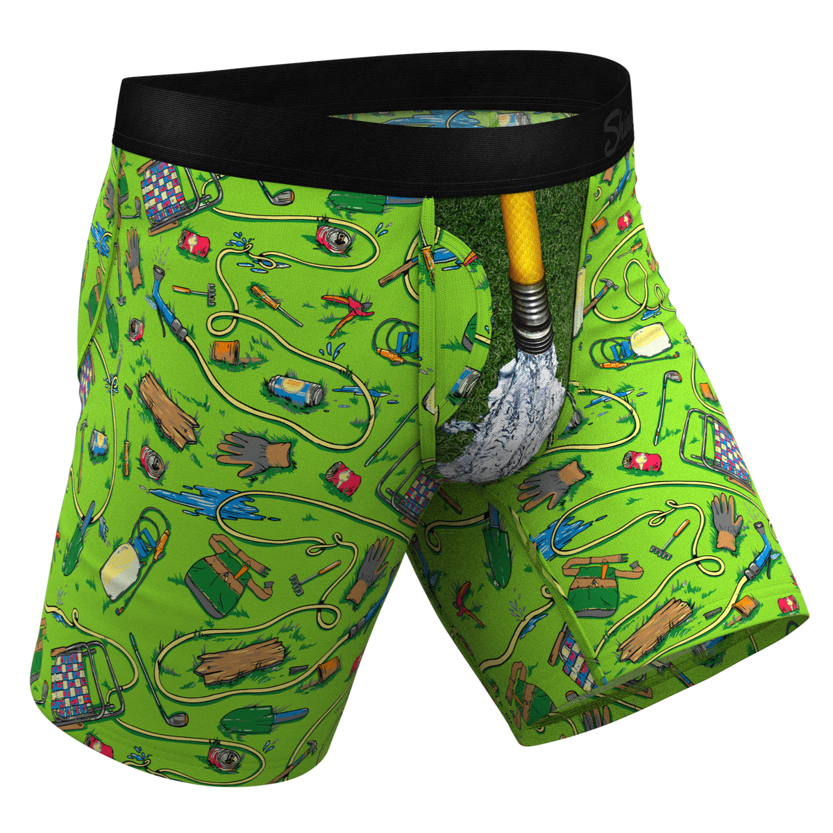 The Nice Piece Of Grass | Gardening Hose Ball Hammock® Boxer - Long Leg - Shinesty